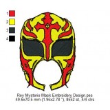 Rey Mysterio Mask Embroidery Design